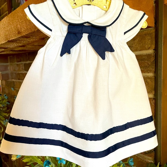 Mud Pie Other - Mud Pie 0-3 Month White Dress With Bloomers